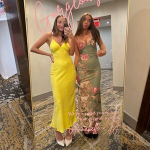 Line by K Yellow Slip Dress size XS